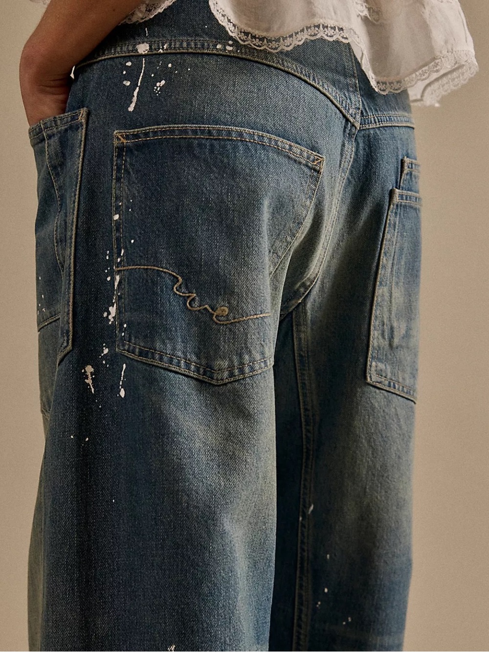 FREE PEOPLE We The Free Moxie Pull-On Barrel Jeans Size 28 NEW - Picture 5 of 16